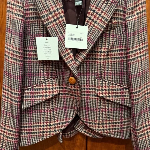 Smythe One Button Blazer, Sz 14 - Picture 5 of 12